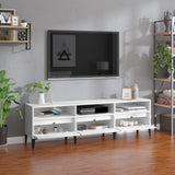 Mobile Porta TV Bianco 150x30x44,5 cm in Legno Multistrato