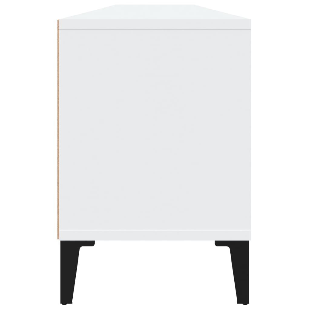 Mobile Porta TV Bianco 150x30x44,5 cm in Legno Multistrato