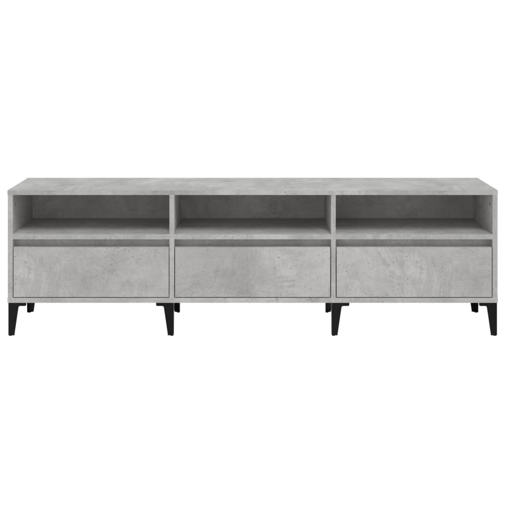 Mobile TV Grigio Cemento 150x30x44,5 cm Legno Multistrato