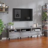 Mobile Porta TV Grigio Sonoma 150x30x44,5 cm Legno Multistrato