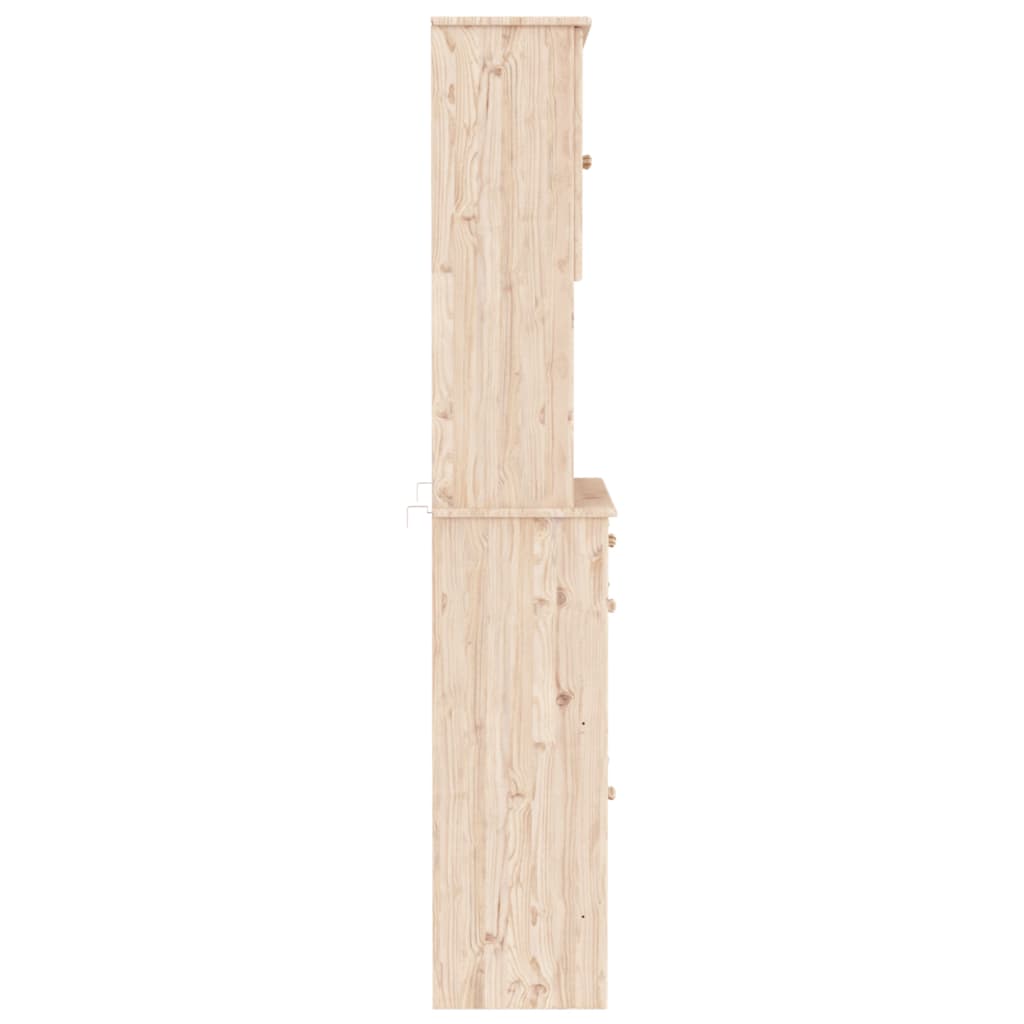 Credenza ALTA 77x35x188 cm in Legno Massello di Pino