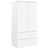 Armadio ALTA Bianco 90x55x170 cm in Legno Massello di Pino