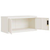 Armadio Classificatore Bianco 90x40x40 cm in Acciaio