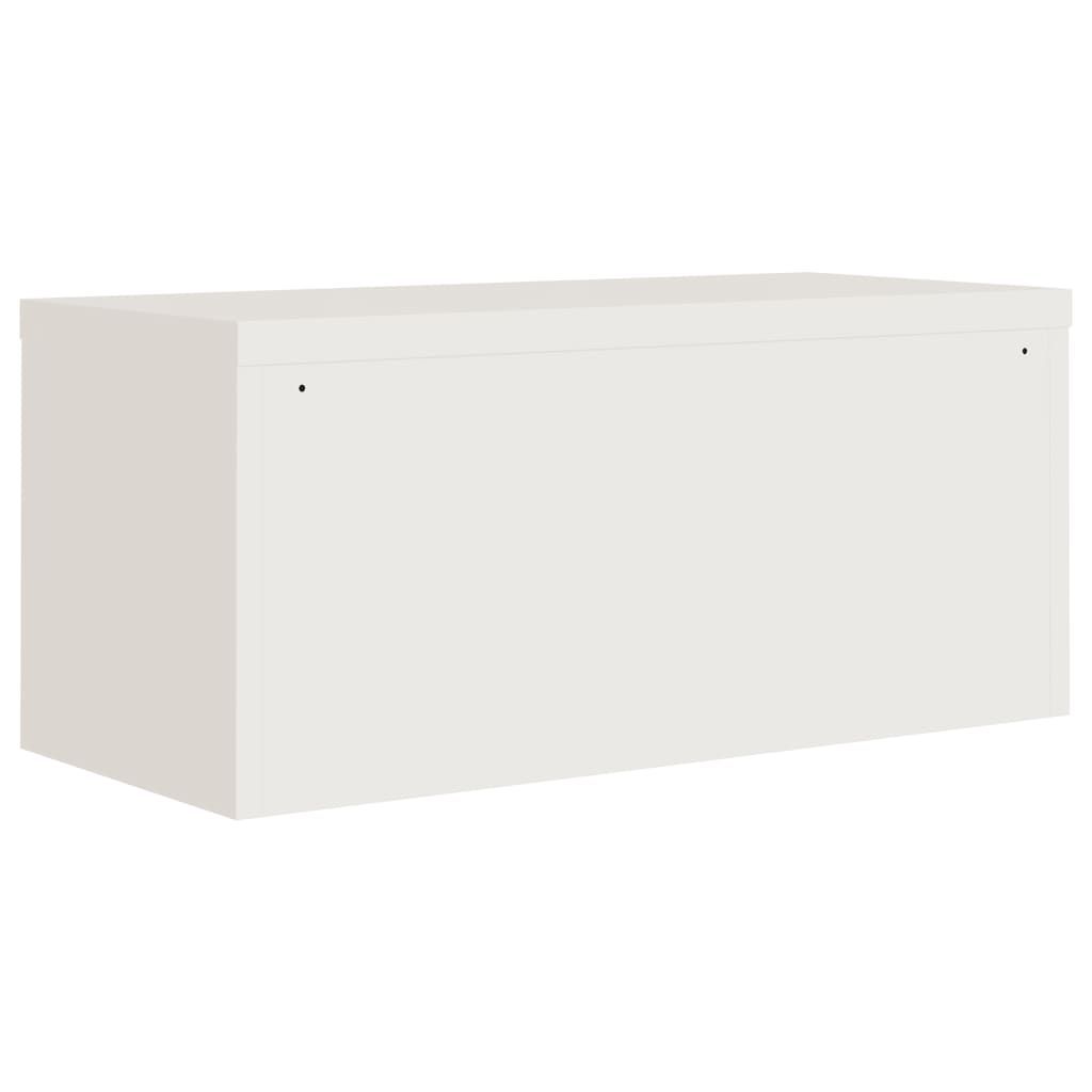 Armadio Classificatore Bianco 90x40x40 cm in Acciaio