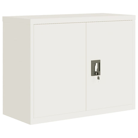 Armadio Classificatore Bianco 90x40x70 cm in Acciaio