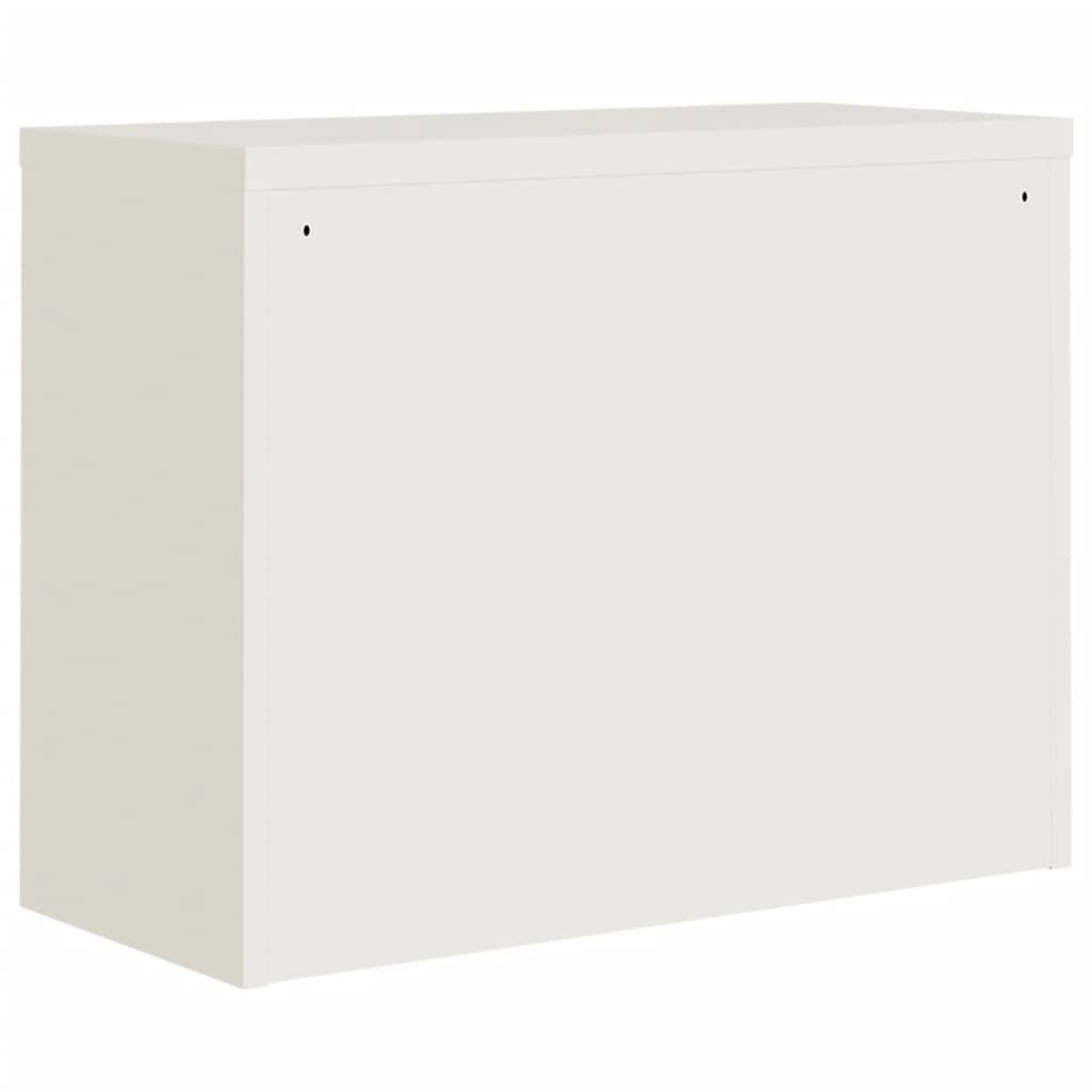 Armadio Classificatore Bianco 90x40x70 cm in Acciaio