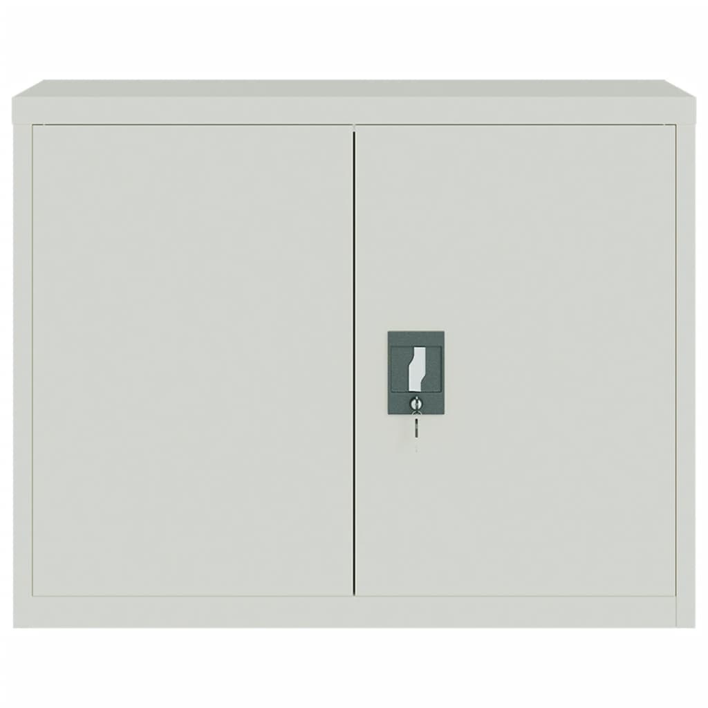 Armadio Classificatore Grigio Chiaro 90x40x70 cm in Acciaio