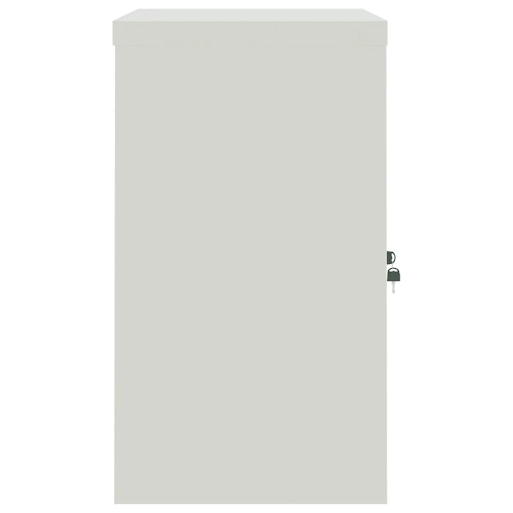 Armadio Classificatore Grigio Chiaro 90x40x70 cm in Acciaio