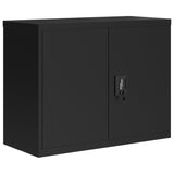 Armadio Classificatore Nero 90x40x70 cm in Acciaio