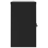 Armadio Classificatore Nero 90x40x70 cm in Acciaio