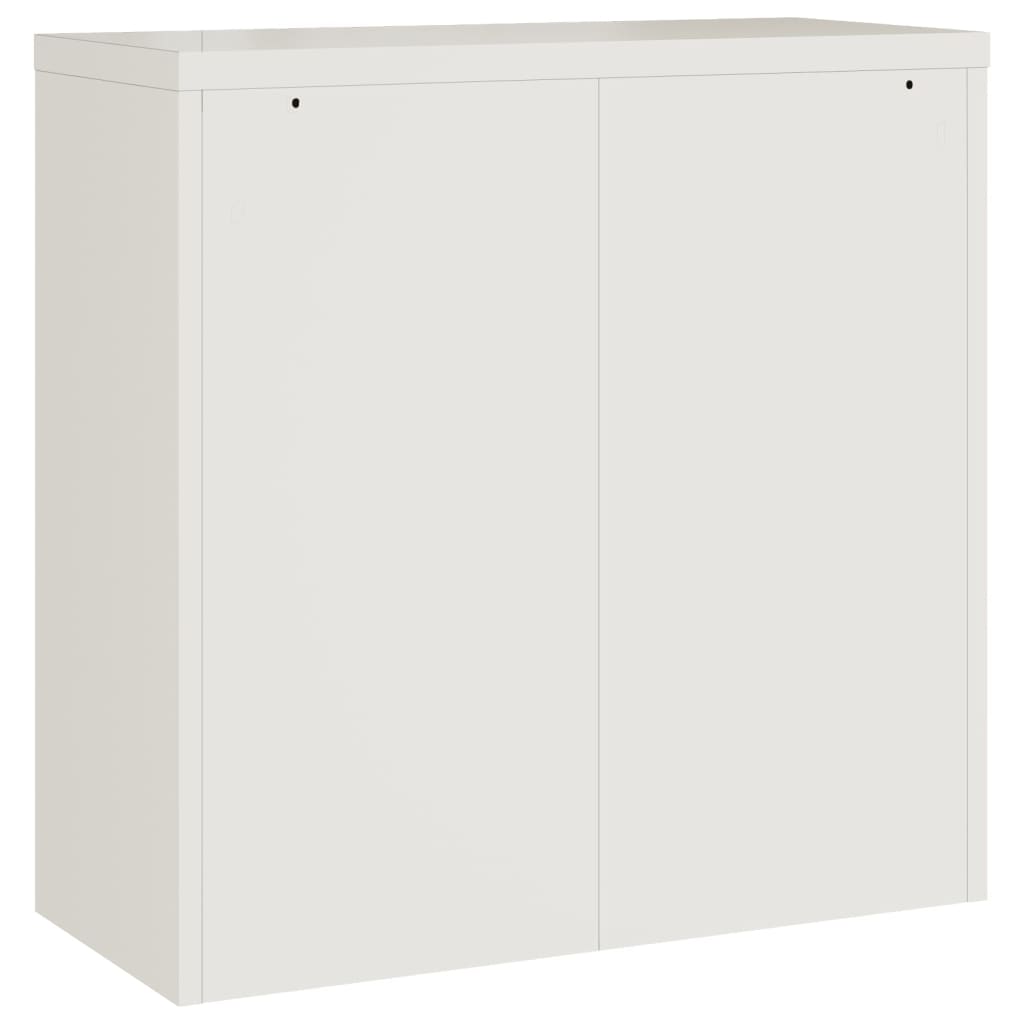 Armadio Classificatore Bianco 90x40x90 cm in Acciaio