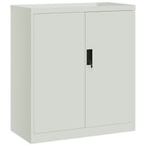 Armadio Classificatore Grigio Chiaro 79x40x90 cm in Acciaio