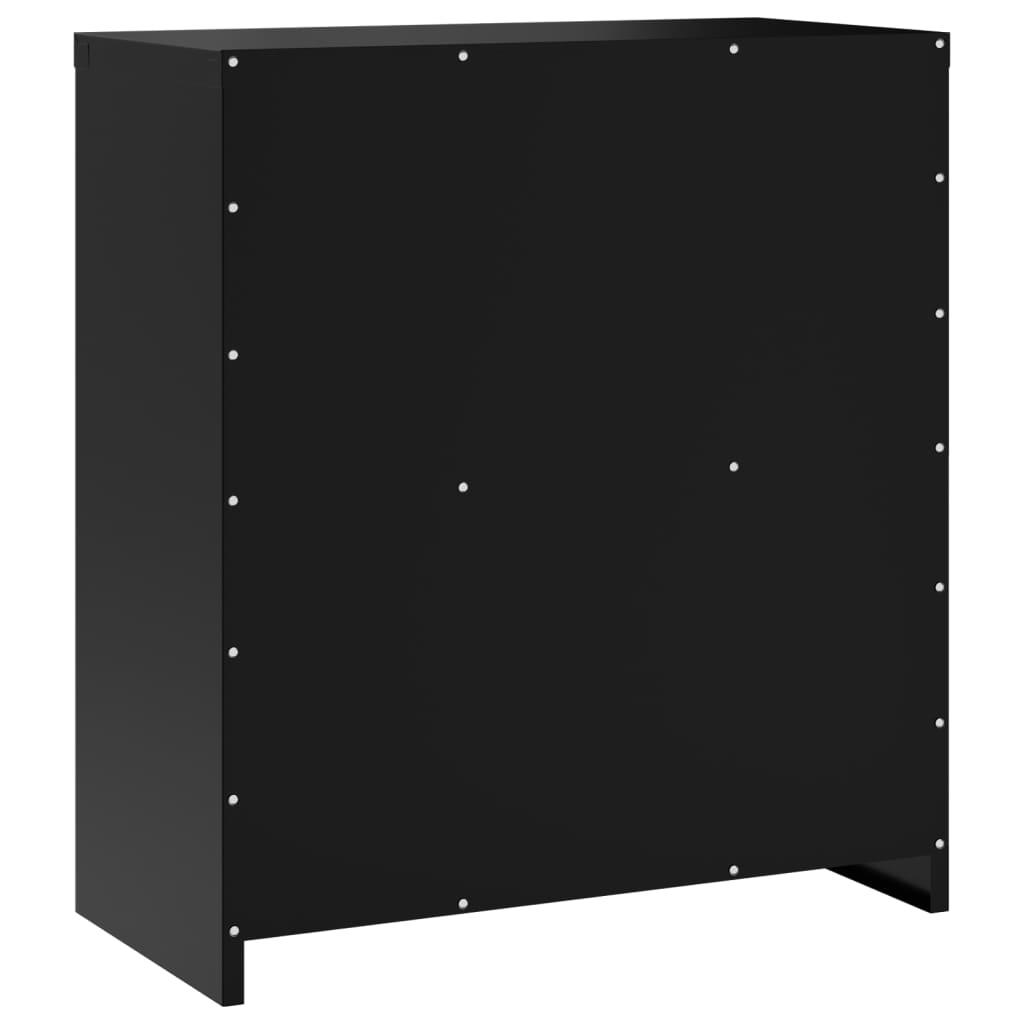 Armadio Classificatore Nero 79x40x90 cm in Acciaio