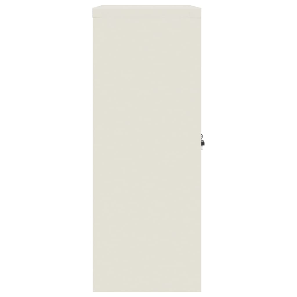 Armadio Classificatore Bianco 90x40x105 cm in Acciaio