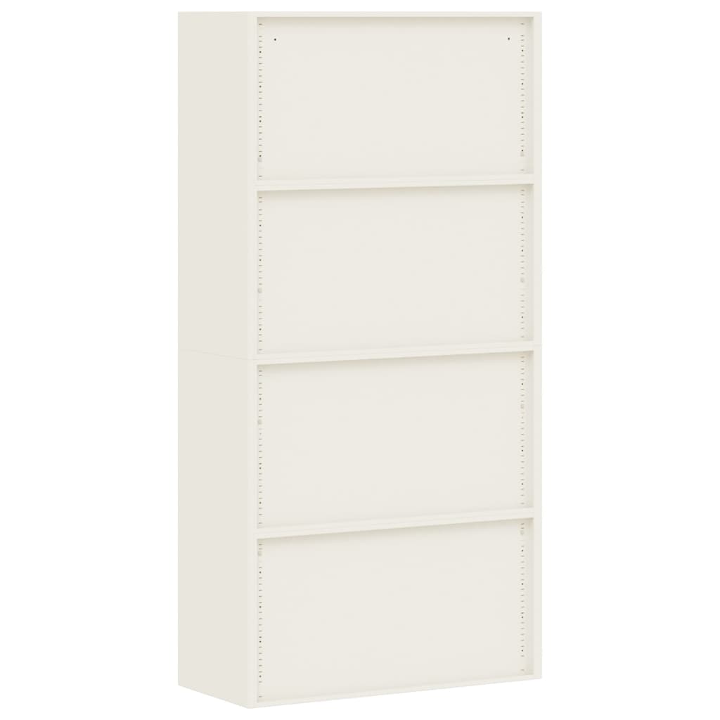 Armadio Classificatore Bianco 90x40x180 cm in Acciaio