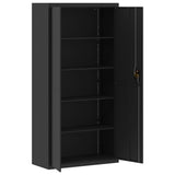 Armadio Classificatore Nero 90x40x180 cm in Acciaio