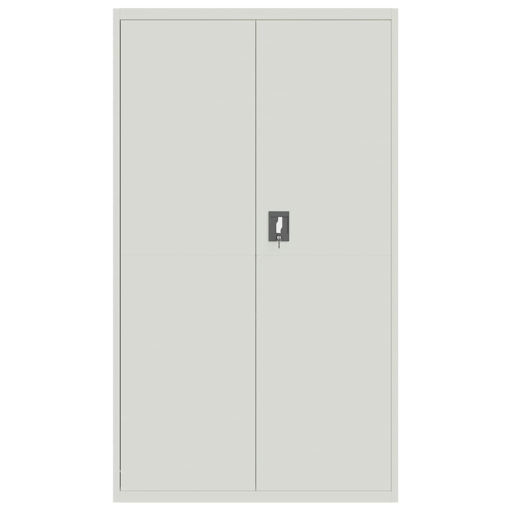 Armadio Classificatore Grigio Chiaro 105x40x180 cm in Acciaio