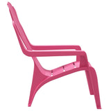 Sedie Giardino 2pz Bambini Rosa 37x34x44cm PP Aspetto in Legno