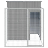 Casetta Cani Corsa Grigio Chiaro 165x251x181 cm Acciaio Zincato