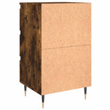 Comodino Rovere Fumo 40x35x69 cm in Legno Multistrato