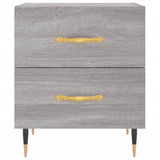 Comodino Grigio Sonoma 40x35x47,5 cm in Legno Multistrato