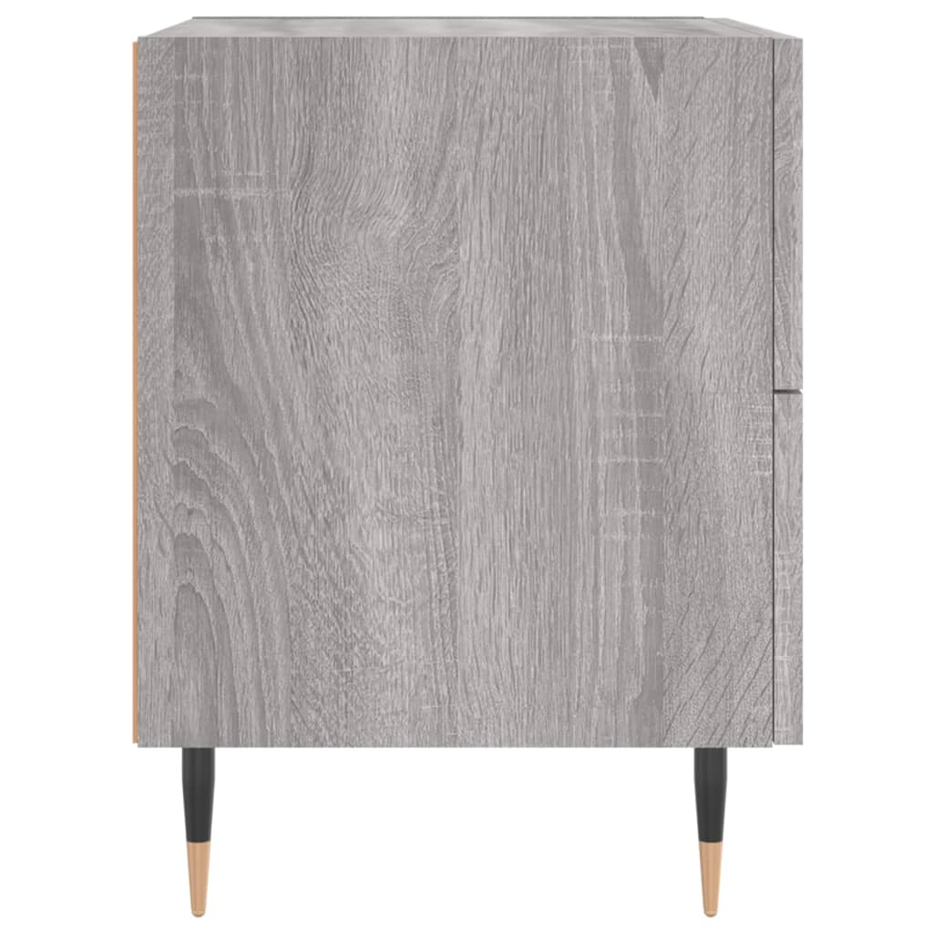 Comodino Grigio Sonoma 40x35x47,5 cm in Legno Multistrato