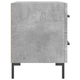 Comodino Grigio Cemento 40x35x47,5 cm in Legno Multistrato