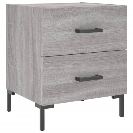 Comodino Grigio Sonoma 40x35x47,5 cm in Legno Multistrato