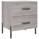 Comodino Grigio Sonoma 40x35x47,5 cm in Legno Multistrato