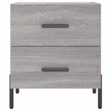 Comodino Grigio Sonoma 40x35x47,5 cm in Legno Multistrato