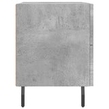 Comodino Grigio Cemento 40x35x47,5 cm in Legno Multistrato