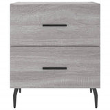 Comodino Grigio Sonoma 40x35x47,5 cm in Legno Multistrato