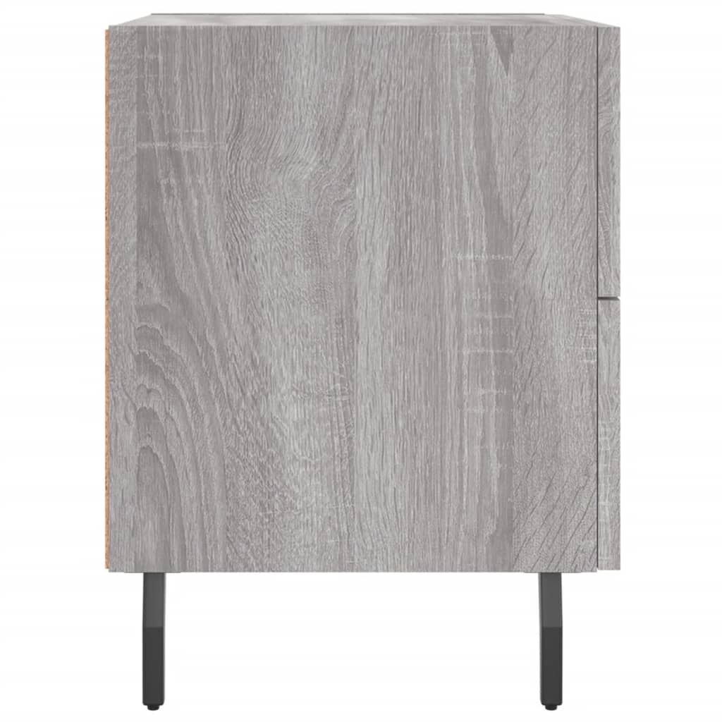 Comodino Grigio Sonoma 40x35x47,5 cm in Legno Multistrato