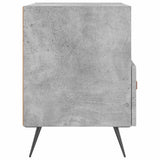 Comodino Grigio Cemento 40x35x47,5 cm in Legno Multistrato