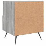 Comodino Grigio Sonoma 40x35x47,5 cm in Legno Multistrato