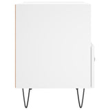 Comodino Bianco 40x35x47,5 cm in Legno Multistrato