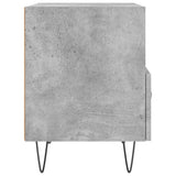 Comodino Grigio Cemento 40x35x47,5 cm in Legno Multistrato