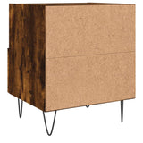 Comodino Rovere Fumo 40x35x47,5 cm in Legno Multistrato