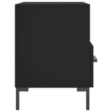 Comodino Nero 40x35x47,5 cm in Legno Multistrato