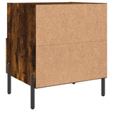 Comodino Rovere Fumo 40x35x47,5 cm in Legno Multistrato