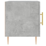 Comodino Grigio Cemento 40x40x50 cm in Legno Multistrato