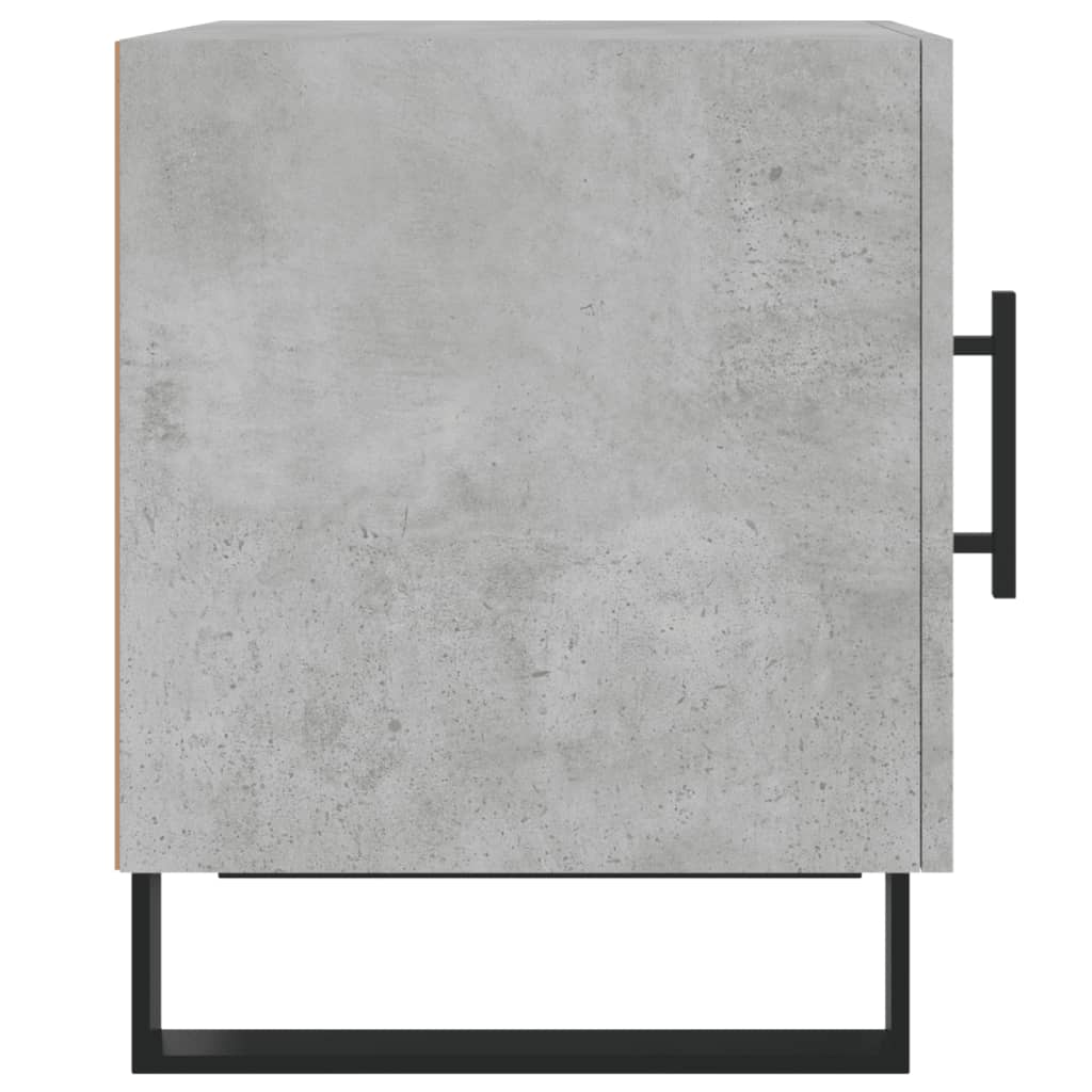 Comodini 2 pz Grigio Cemento 40x40x50 cm in Legno Multistrato