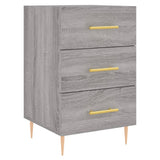 Comodino Grigio Sonoma 40x40x66 cm in Legno Multistrato