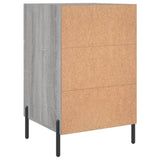 Comodino Grigio Sonoma 40x40x66 cm in Legno Multistrato