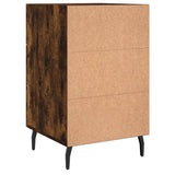 Comodino Rovere Fumo 40x40x66 cm in Legno Multistrato