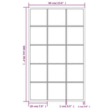 Specchi a Parete 2 pz Neri 100x60 cm in Metallo