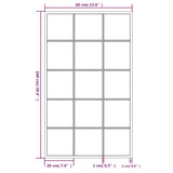 Specchi a Parete 3 pz Neri 100x60 cm in Metallo