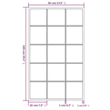 Specchi a Parete 6 pz Neri 100x60 cm in Metallo