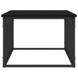 Tavolino da Salotto Nero 100x50x35,5 cm in Legno Multistrato