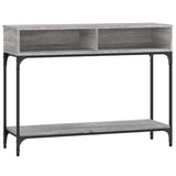 Tavolino Consolle Grigio Sonoma 100x30,5x75cm Legno Multistrato